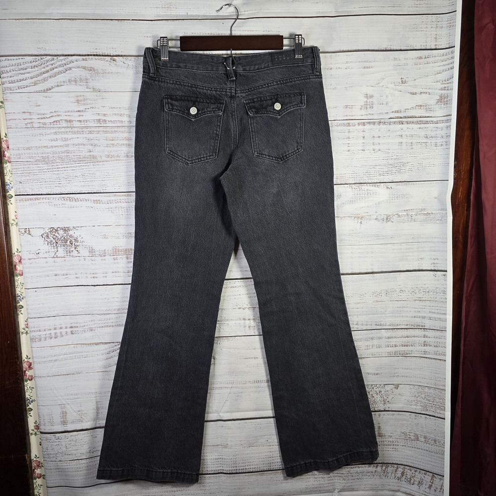 PacSun low rise bootcut jeans Y2K dark wash flare denim size 27 - Picture 2 of 7